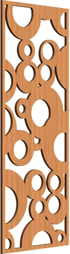 Miniatura 28 de Farwell Paneles de pared decorativos de madera con calado, 13 3/8 pulgadas de ancho x 34 3/8 pulgadas de alto x 1/4 de alto, roble rojo rojo