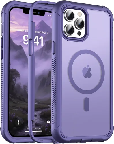 Miniatura 98 de jaroco - Funda magnética compatible con MagSafe para iPhone 11 de 6.1 pulgadas; protección de grado militar contra caídas, de doble capa