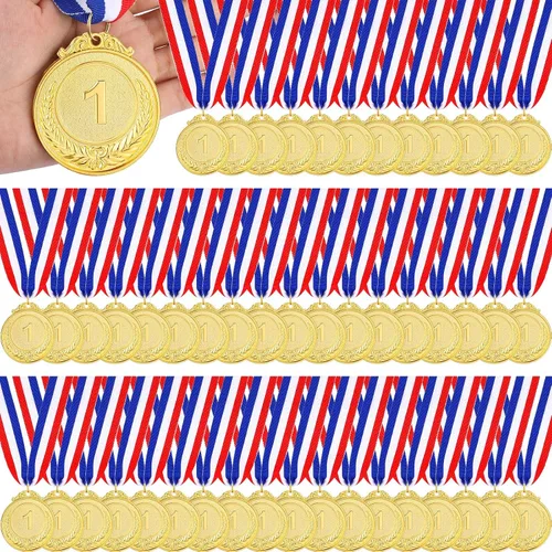 Miniatura 9 de Sasylvia 120 medallas de oro y plata de bronce, medallas ganadoras de premios, medallas para adultos y niños, medallas para béisbol, softbol