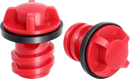 Miniatura 9 de Tapones de drenaje de repuesto compatibles con enfriador Yeti/Rtic 20 35 45 65 110, pequeños tapones de drenaje con diseño a prueba de fugas, Naranja