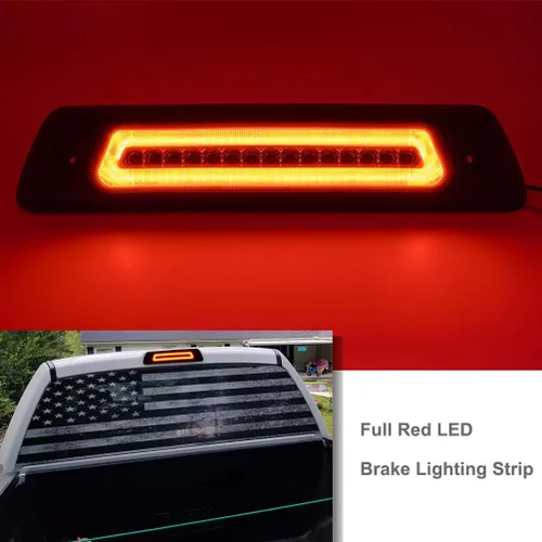Miniatura 2 de Luces de freno terceras F150 para Ford F150 Raptor 2009 2010 2011 2012 2013 2014 Raptor luces de freno LED rojas 3ª, luces LED blancas