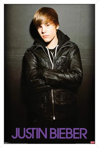 Miniatura 13 de Trends International Justin Bieber - Póster de pared de amor, 14.725 x 22.375 pulgadas, versión enmarcada de madera de granero