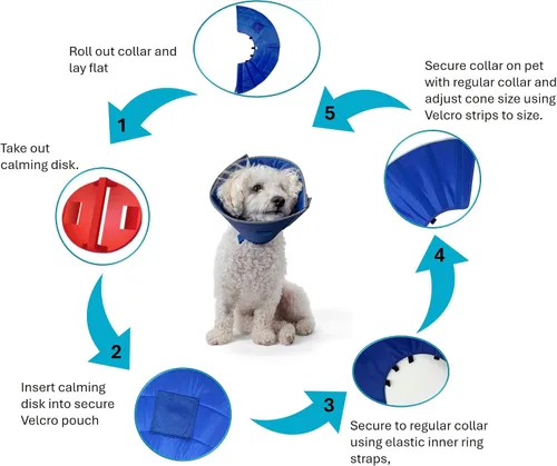 Miniatura 5 de Calm Paws Collar para el cuidado del perro con calmante (XS)