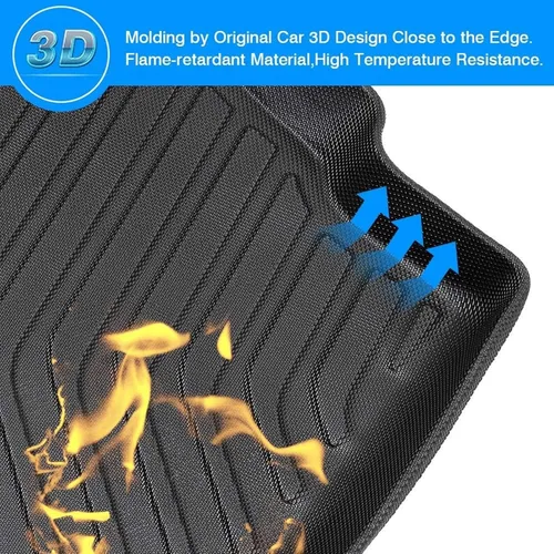 Miniatura 3 de Powerty - Tapete para cajuela para 2015-2020 2021 Lexus NX200t NX300 NX300h, accesorios para alfombrillas de carga, alfombrillas de carga de TPO