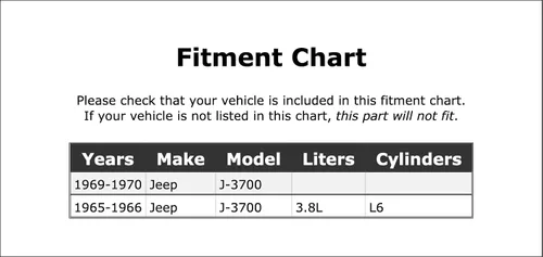 Cojinete del alternador del extremo del conmutador compatible con Jeep J-3700 3.8L L6 1965 1966 1969 1970 PC-453561