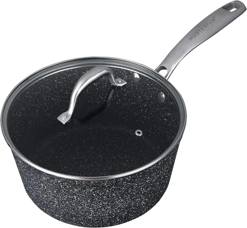 Miniatura 11 de MasterPan Sartén de aluminio fundido ultra antiadherente, 9.5 pulgadas, serie Granite