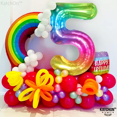 Miniatura 202 de KatchOn, Globo grande azul número 2 de 40 pulgadas Decoraciones de cumpleaños de Baby Shark para niño de 2 años Globo azul número 2 Globo