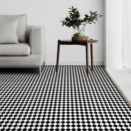Miniatura 4 de Elffloor Azulejos de despegar y pegar: 10 piezas 11.8 * 11.8 pulgadas, autoadhesivos, impermeables, de vinilo para el suelo, adhesivo de baldosas
