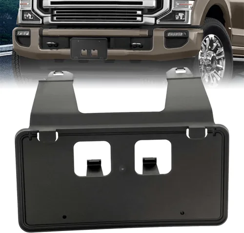 KARPAL Soporte de matrícula frontal para Ford F250 F350 Super Duty LC3Z-17A385-AB 2020 2021 2022
