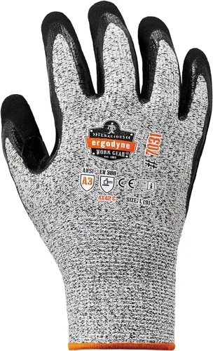 Miniatura 7 de Guantes de trabajo recubiertos de nitrilo, resistentes al corte nivel A3, agarre para ambientes húmedos o secos, Ergodyne ProFlex
