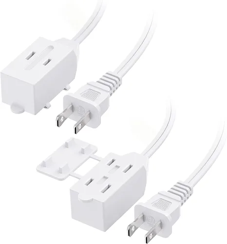 Miniatura 8 de Cable Matters 16 AWG 3 Cable plano para extensión con protección, 400002-6x2 Negro