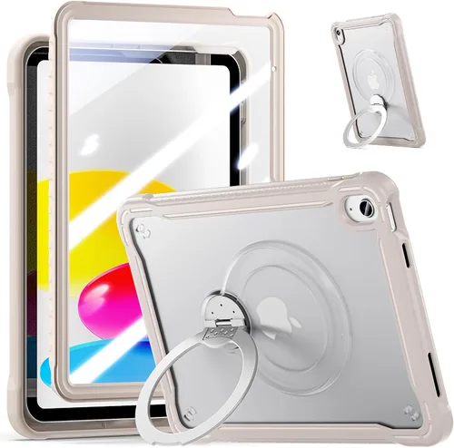 Miniatura 11 de Case for iPad A16 11th Generation 11-inch 2025 & iPad 10th Generation 10.9-inch 2022 with Screen Protector, 360° Rotating Kickstand Handle, Rugged