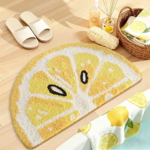 Miniatura 18 de DEXI Leaf - Alfombras de baño Monstera, 23.5 x 31.5 pulgadas, suaves, esponjosas y lindas con parte trasera antideslizante, alfombra de baño lavable