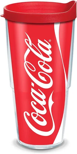 Miniatura 17 de Tervis Coca-Cola - Vaso de Coca-Cola con envoltura y tapa esmerilada, 16 onzas, transparente