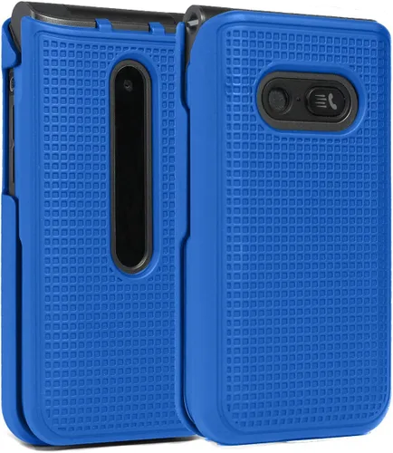 Miniatura 13 de Nakedcellphone Funda para LG Classic Flip, [Negro] Carcasa rígida a presión [textura de rejilla] para LG Classic Flip Phone L125DL