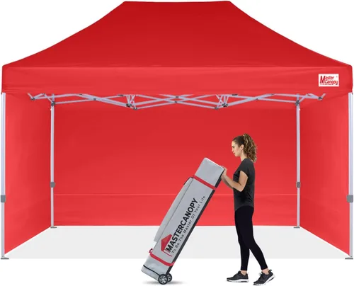 Miniatura 17 de MASTERCANOPY Carpa Plegable Resistente con Paredes Laterales (10x15, Blanco)