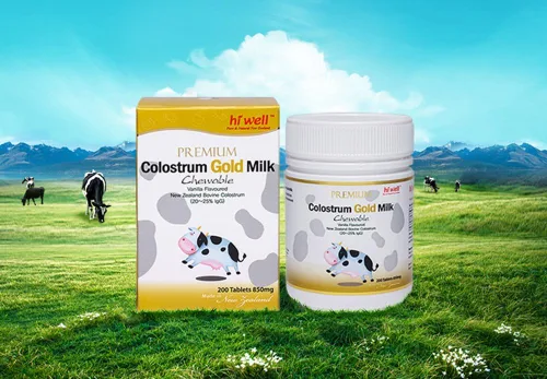 Miniatura 5 de Hi Well Premium - Leche de calostro bovino de Nueva Zelanda 200 comprimidos masticables de inmunoglobulina G (Igg) 20 ~ 25% (paquete de 3)
