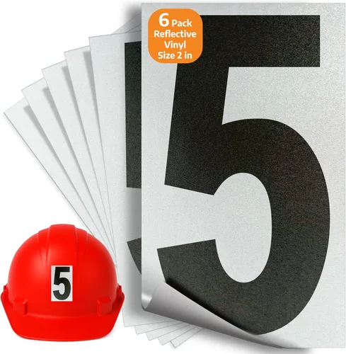 Miniatura 16 de iSYFIX Calcomanías de vinilo negro número 0 (Zero) – Paquete de 6 calcomanías de 1.5 pulgadas – Calcomanías de alta calidad, fondo reflectante