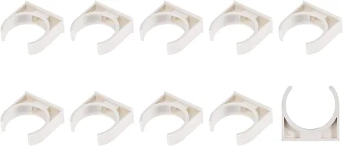Miniatura 10 de METALLIXITY Clips de tubería de agua de PVC (1.969 in/1.97 pulgadas), 20 unidades, abrazaderas de plástico en forma de U, para manguera de tubería