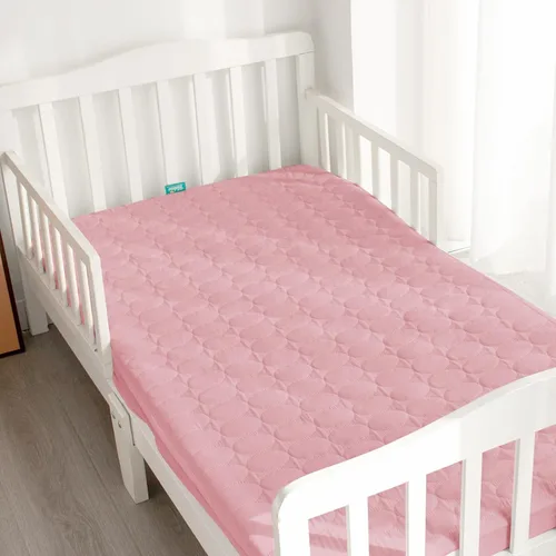 Miniatura 7 de Sábanas protectoras de colchón de cuna impermeables, paquete de 2, funda acolchada ajustable para colchón de cuna que se adapta a colchones de cama