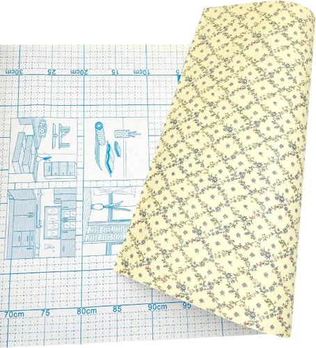 Miniatura 4 de Rollo de papel tapiz floral de 14.7 pies para despegar y pegar, removible, impermeable, renovar la superficie de los muebles (177 x 17.7 pulgadas)