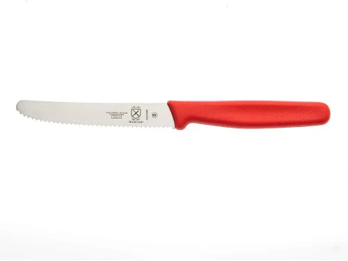 Miniatura 2 de Mercer Culinary Cuchillo de barra dentado ondulado de punta redondeada, rojo, 4.3