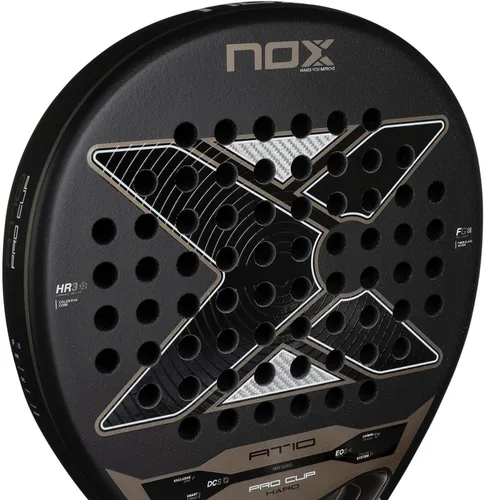 Miniatura 6 de NOX Padel Racket EA10 Ventus 12K Xtrem Carbon Fiber Face with MLD Black Eva Core EOS Tunnel Agility with Custom Grip & Dual Spin Surface.