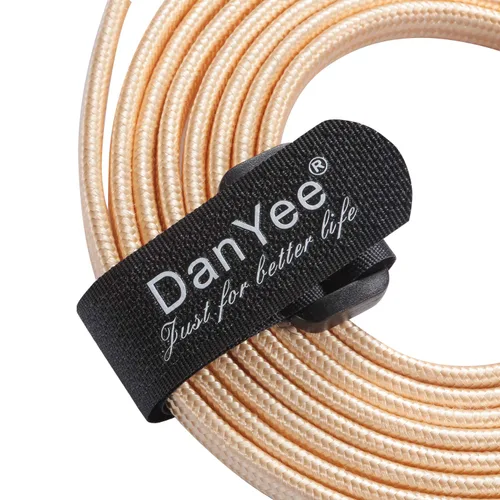 Miniatura 15 de Cable Ethernet Cat 7, DanYee, de nailon CAT7 de alta velocidad, profesional, chapado en oro, cables STP CAT 7 RJ45, cable Ethernet de 3 ft, 10 ft