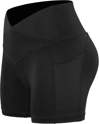 Miniatura 4 de CADMUS Womens High Waist Yoga Shorts Spandex Running Side Pockets