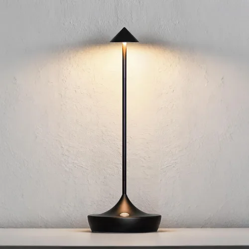 Lámparas de mesa LED recargables inalámbricas, metal, 3 colores táctiles regulables, IP54, impermeables, portátiles, funcionan con pilas para