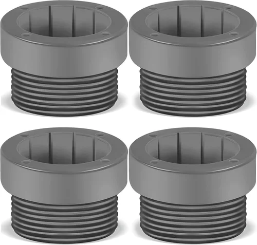 Miniatura 8 de Taiyin 4 piezas de adaptador estabilizador de sombrilla de piscina, fundas de adaptador roscadas para sombrilla de piscina, estabilizador de poste