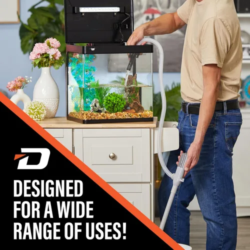 Miniatura 9 de Deway Bomba automática de transferencia de combustible con parada automática, funciona con batería AA, manguera extra larga de 39 pulgadas, bomba