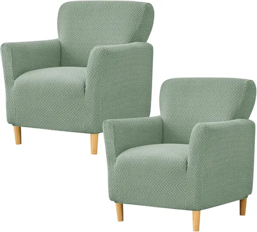 Miniatura 38 de HAOYONG - Funda elástica de terciopelo para silla de banquete, fundas para sillas de 1 pieza, fundas para sillones de sofá, funda suave para sillón