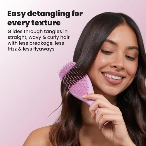 Miniatura 7 de Tangle Teezer Cepillo desenredante definitivo para cabello húmedo y seco, elimina nudos y reduce la rotura para todo tipo de cabello, Rosebud