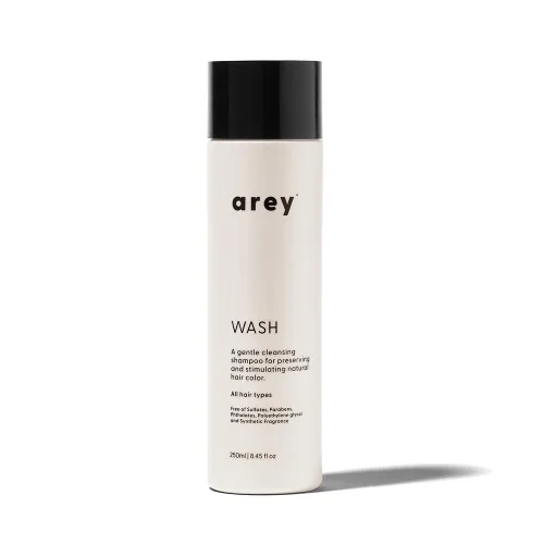 Arey Champú de lavado para mujeres y hombres | Retrasar + reducir los signos del envejecimiento de las canas y promover hebras más saludables |