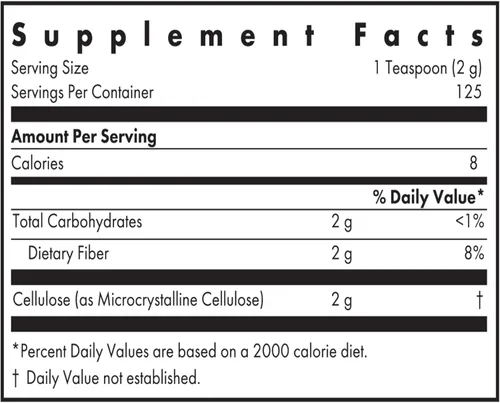 Miniatura 2 de Nutricology - Polvo de celulosa de fibra dietética - 8.82 oz de fibra insoluble no fermentable - Suplemento de celulosa microcristalina - Soporte