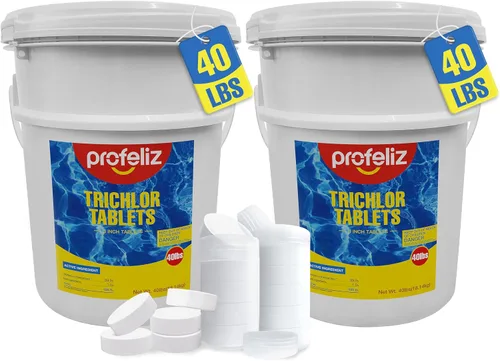 Miniatura 8 de PROFELIZ Tabletas de cloro de 3 pulgadas para piscinas, mata bacterias y detiene algas, disolución lenta, embalaje protector exclusivo, tabletas