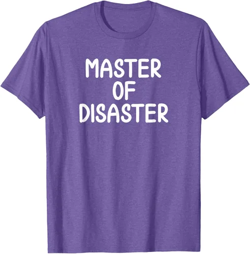 Miniatura 9 de Camiseta divertida con texto en inglés "Master Of Disaster