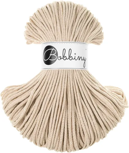 Miniatura 8 de Bobbiny Cordón de macramé trenzado junior de 0.118 in (aguamarina), 108 yardas/330 pies