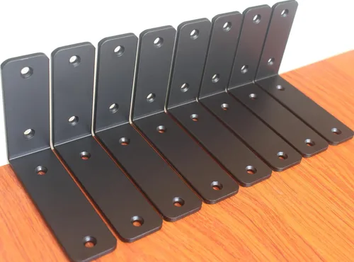 Miniatura 42 de Paquete de 12 soportes de estante en L de 8 pulgadas de largo x 6 pulgadas de alto x 1.5 pulgadas de ancho, 5 mm de grosor, soporte de estante en L