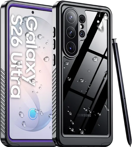 Miniatura 24 de Funda pesada a prueba de golpes para Samsung Galaxy S22 Ultra, con 2 unidades [protector de pantalla suave + protector de lente de cámara]