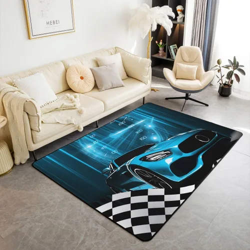 Miniatura 31 de Erosebridal Alfombra de motocross de 3 x 5 pies para mesita de noche, alfombra de motociclista para niños, adolescentes, motocicleta, deportes
