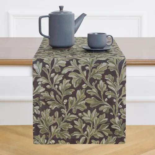 Miniatura 10 de Solino Home Camino de mesa con estampado floral rosa de 36 pulgadas, camino de mesa de lino 100% puro de 14 x 36 pulgadas para primavera, verano