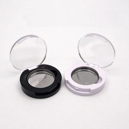 Miniatura 6 de luzen 4 cajas pequeñas redondas de sombra de ojos, caja vacía, caja vacía de repuesto, imán recargable, maquillaje, sombra de ojos, polvo, rubor