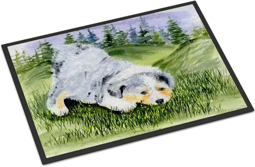 Miniatura 299 de Caroline's Treasures SS8220MAT - Felpudo afgano de 18 x 27 pulgadas, para interiores y exteriores, para entrada, antideslizante, lavable, de pelo