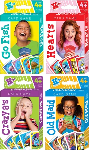 Miniatura 8 de JA-RU Juego de cartas de Crazy 8 (4.7 x 3 pulgadas) clásico juego de cartas Crazy Eights para niños, divertidos juegos de recreo interior para aula