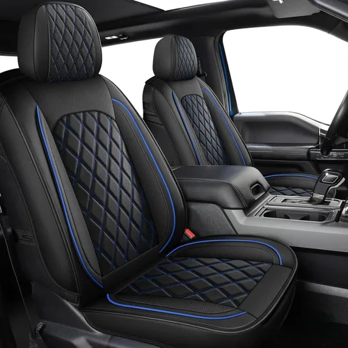 Miniatura 10 de MIROZO - Juego completo de fundas para asientos de Dodge Ram, 5 piezas, fundas para asientos de auto impermeables, compatibles con Ram 2009-2025