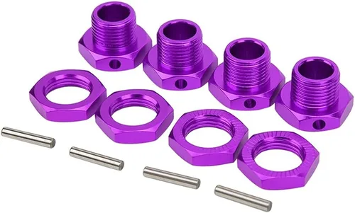 Miniatura 6 de 4pcs 17mm Wheel Hex Nuts Mount 4pcs for RC 1/5 TRAXS X-maX 77086-4 HSP RC Car - (Color: 4pcs)