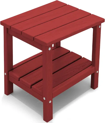 Miniatura 16 de KINGYES Mesa auxiliar doble, mesa auxiliar Adirondack- Aruba