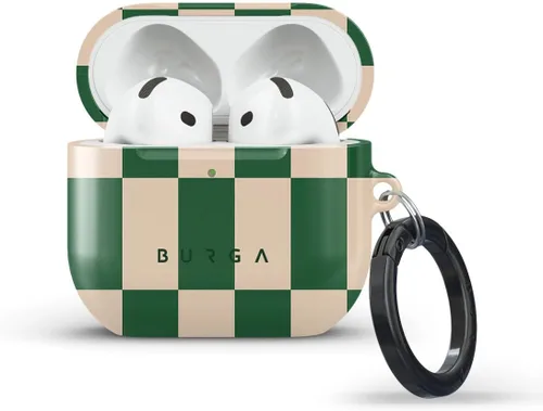 Miniatura 16 de Burga Funda rígida para Airpod compatible con Apple Airpods 4, estuche de carga, patrón minimalista de lunares - Funda protectora de plástico duro